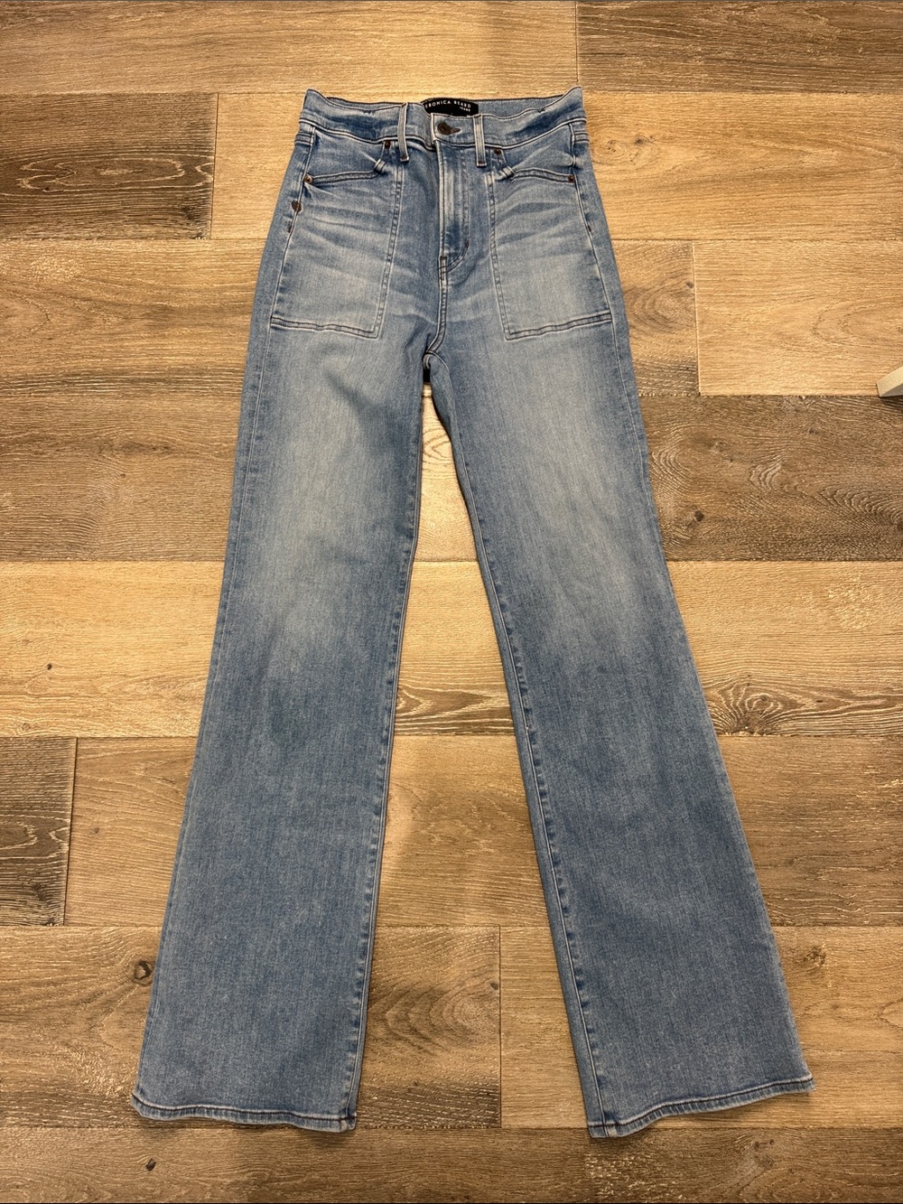 Veronica Beard Light Blue Flare Jeans MK1330